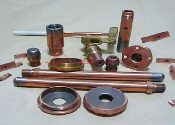 Contact de cuivre résistant à la chaleur de commutateur d'en cuivre de tungstène de radiateur d'électrode d'alliage de tungstène fournisseur