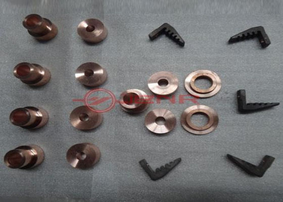 Contact de cuivre résistant à la chaleur de commutateur d'en cuivre de tungstène de radiateur d'électrode d'alliage de tungstène fournisseur